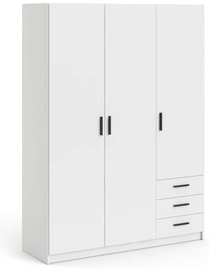 Șifonier alb 147x200 cm Sprint – Tvilum