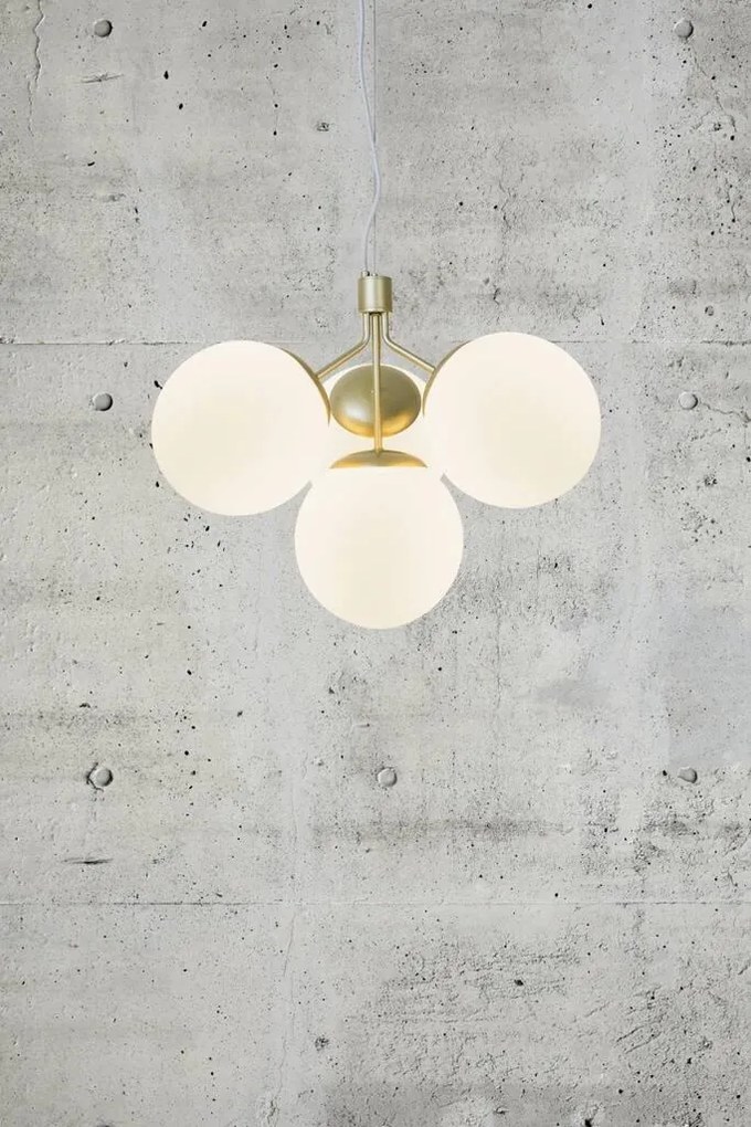 Lustra stil modern, extravagant Ivona alama/ sticla alba