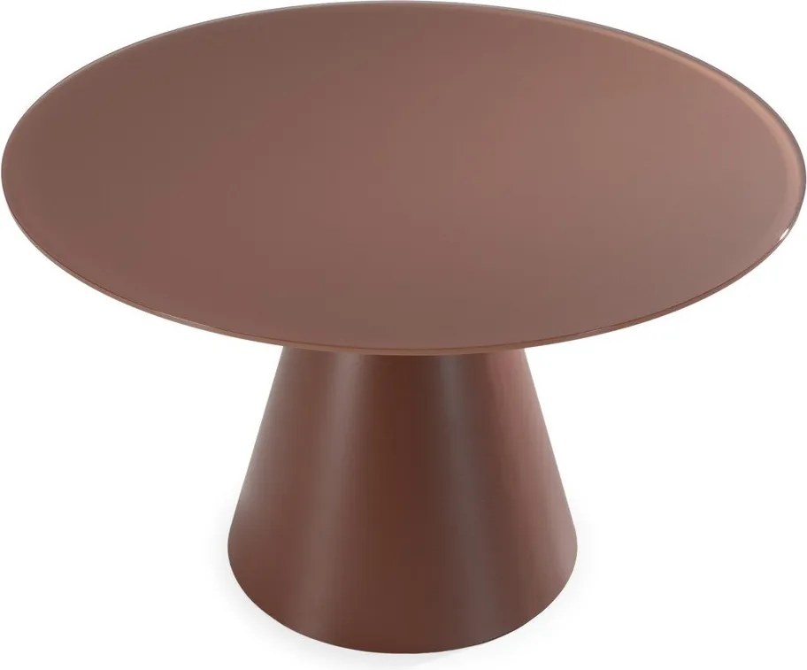 Masă de dining rotundă cu blat din sticlă ø 120 cm Vida – MOME