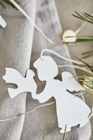 IB Laursen Decoratiune de Craciun PAPER ANGEL, alba