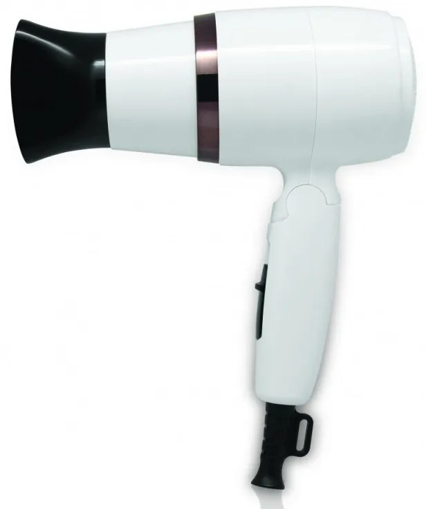 Uscator de par Rosberg R51100J, 1600W, Pliabil, Aer rece, 3 nivele, Alb/auriu