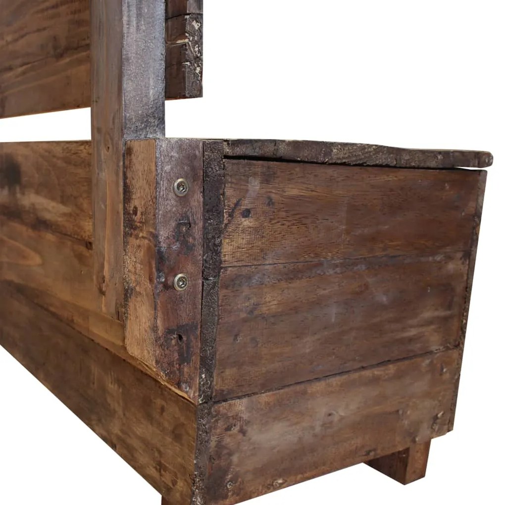 Banca din lemn reciclat de esenta tare, 86 x 40 x 60 cm