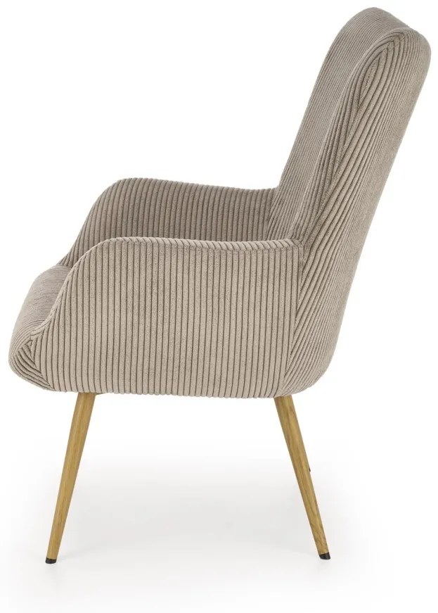 Fotoliu Amaro velvet gri H97 cm