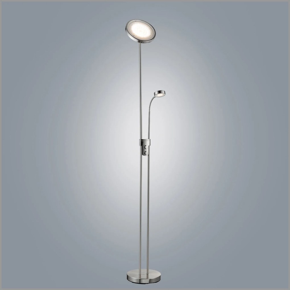 BKLICHT LED Lampadar LUAN argintiu 25/180 cm