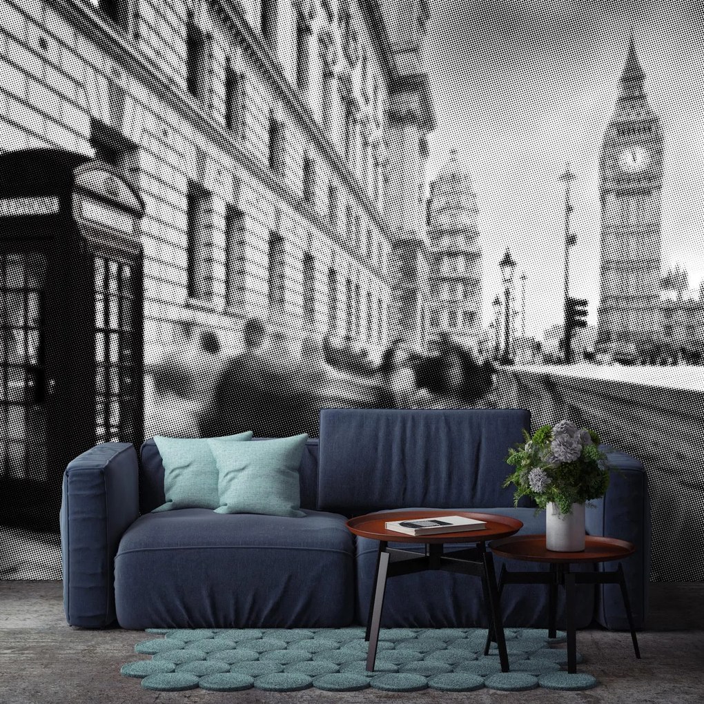 Fototapet - Orașul Halftone (147x102 cm)