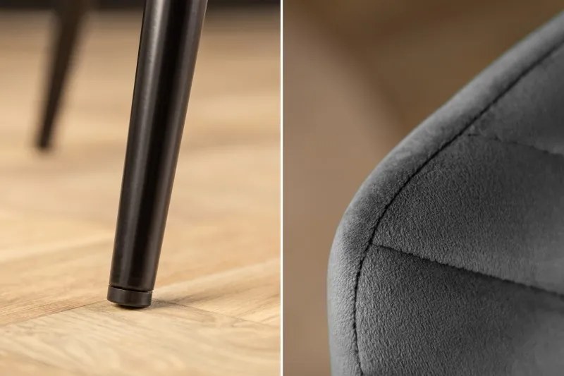 Neînvins Scaun de design Amazon catifea gri