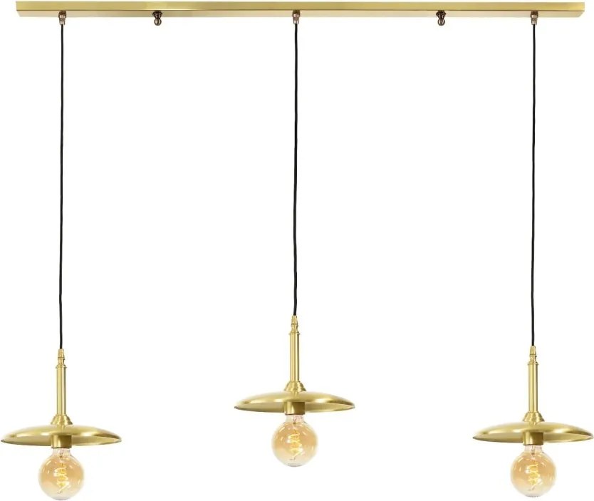 Lustra cu 3 pendule din alama Elio