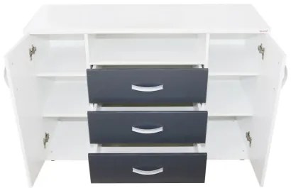 Comoda Laguna Alb/Gri