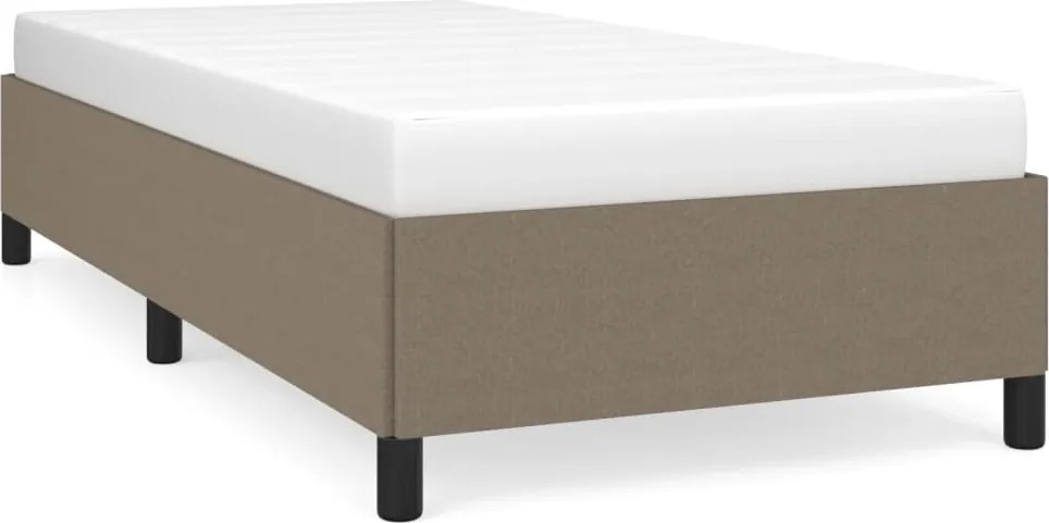 vidaXL Cadru de pat fără saltea Taupe 80x200 cm țesătură