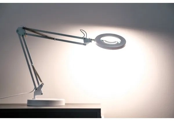 Lampă LED dimabilă de masă cu lupă LED/12W/5V 3000/4200/6000K alb Brilagi