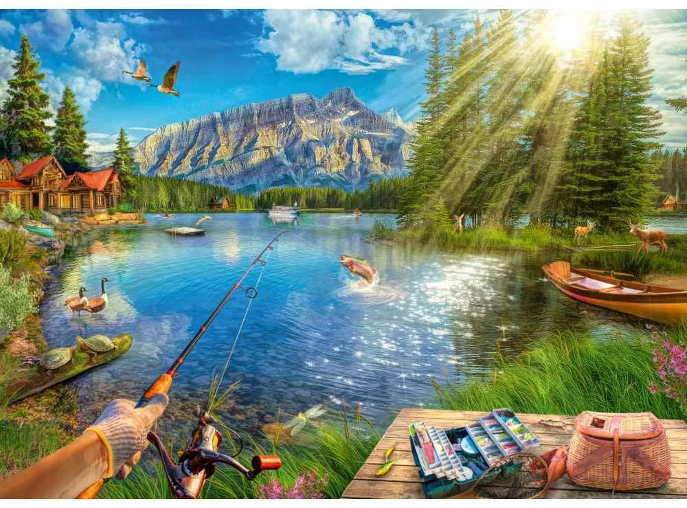 PUZZLE VIATA LA LAC 1000 PIESE - RAVENSBURGER (RVSPA00877)