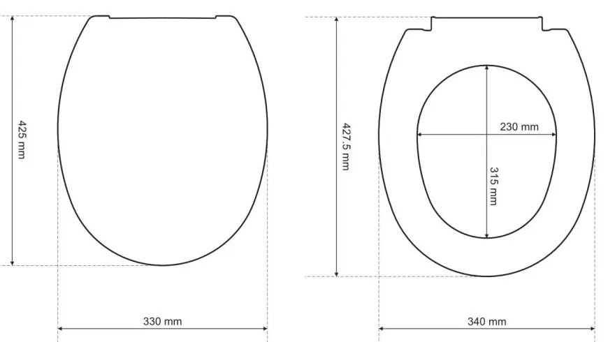 Capac wc alb Cersanit Roma, polipropilena