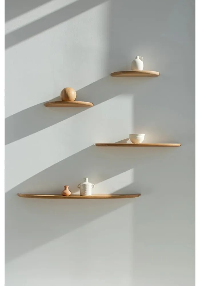 Raft din lemn de stejar 40 cm Mu – Gazzda