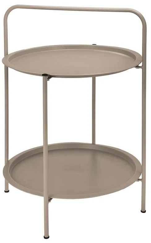 Masuta de colt din metal VARIO diametru 50 cm, bej