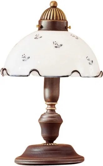 Abajur universal de rezervă din sticlă NONNA E27 d. 20 cm alb/albastru