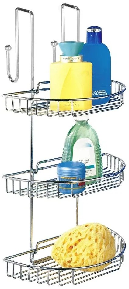 Etajera baie 3 niveluri, Inox, WENKO