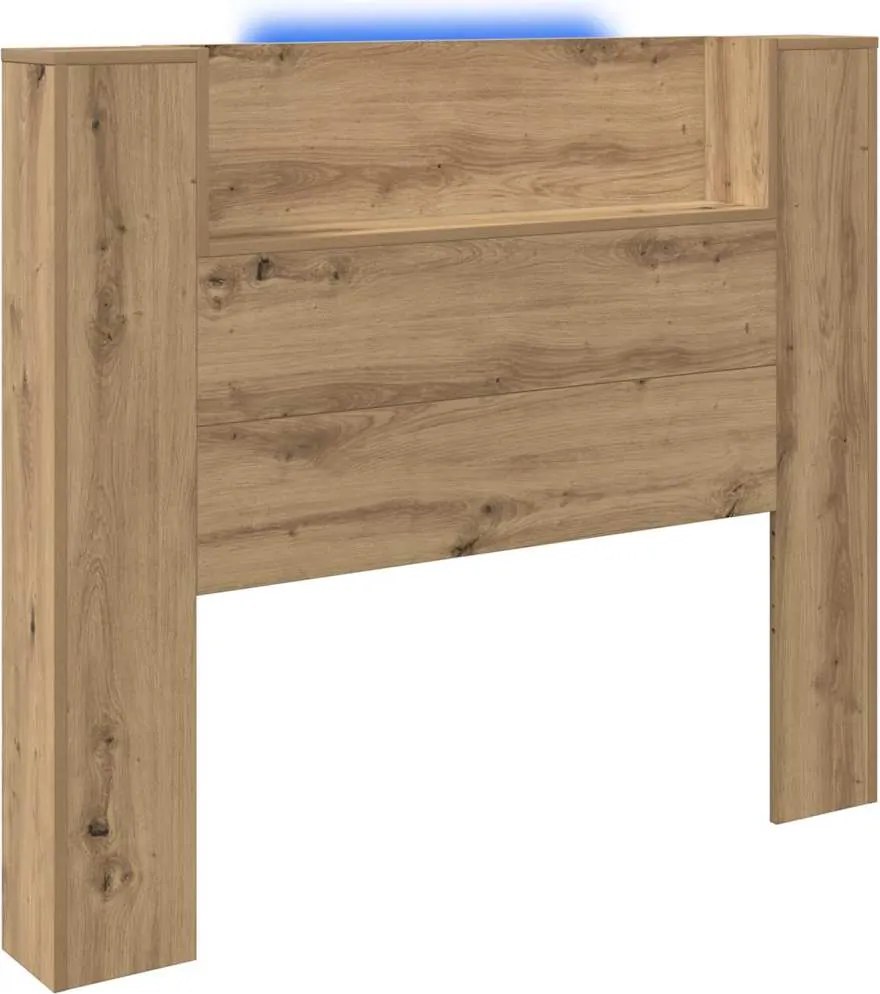 vidaXL Tăblie cap Stejar Artizanal 120 x 15 x 103,5 cm Lemn compozit