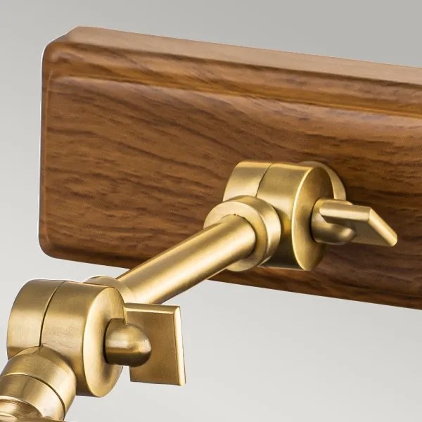 Aplică pentru tablouri Elstead WINCHFIELD-PLM-AB-OAK WINCHFIELD 2xE14/40W/230V stejar