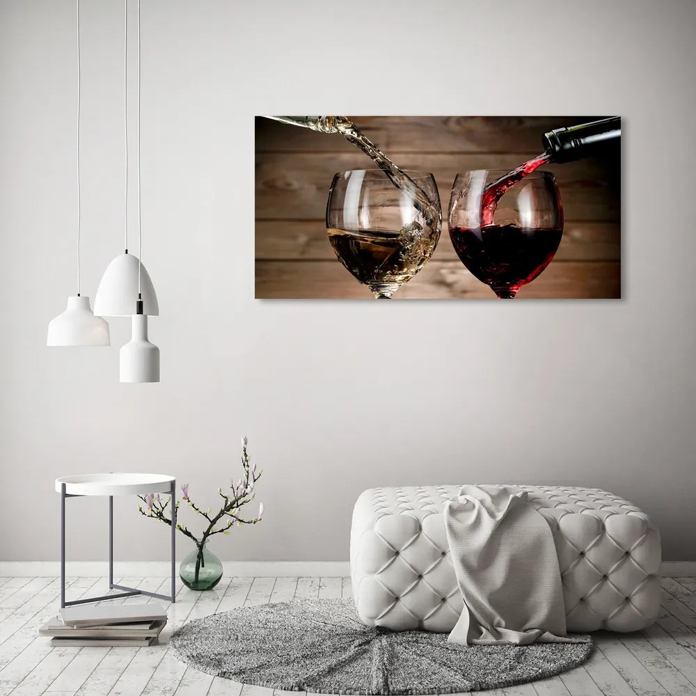 Tablou pe acril Două pahare de vin