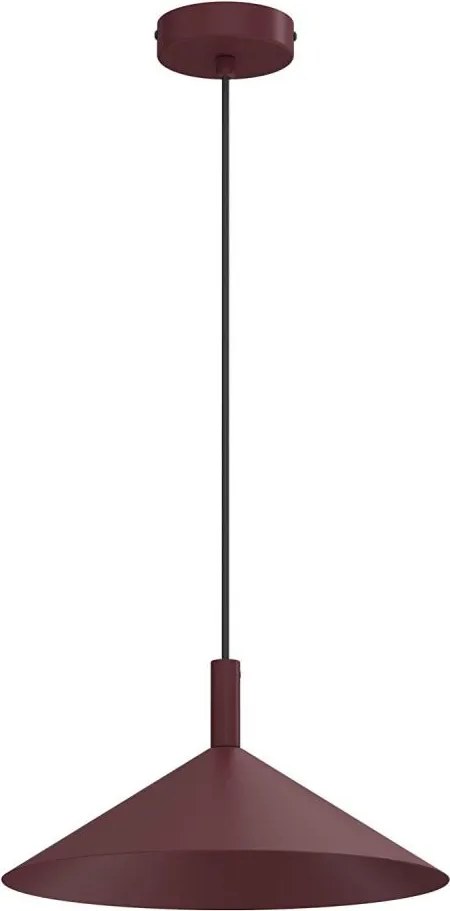 Lustră pe cablu ANEGA, 1x soclu GX53, 15 W, 230 V, diametru 30 cm, burgund