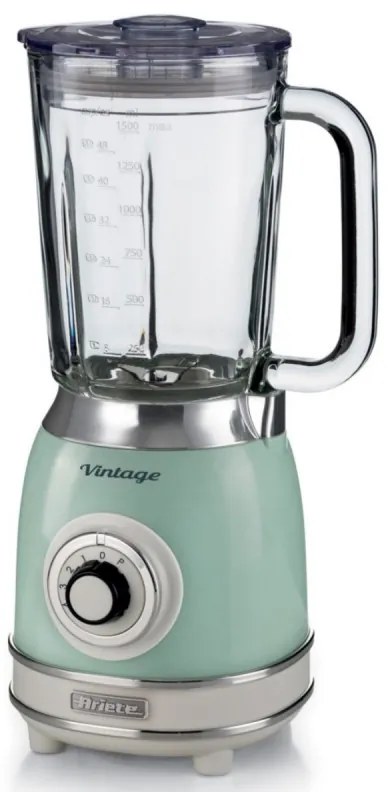 Blender Ariete VINTAGE 2.0 0583/04, 1000W, 1.5 L, 4 lame, 4 viteze + pulse, Zdrobire gheata, Verde