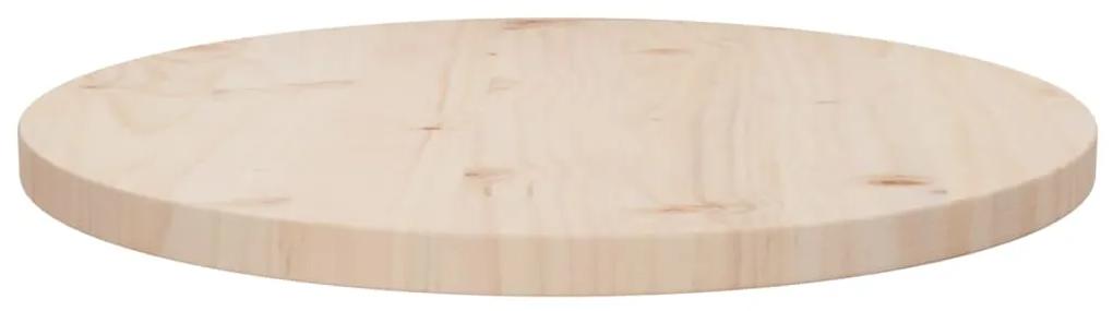 813646 vidaXL Blat de masă, Ø50x2,5 cm, lemn masiv de pin
