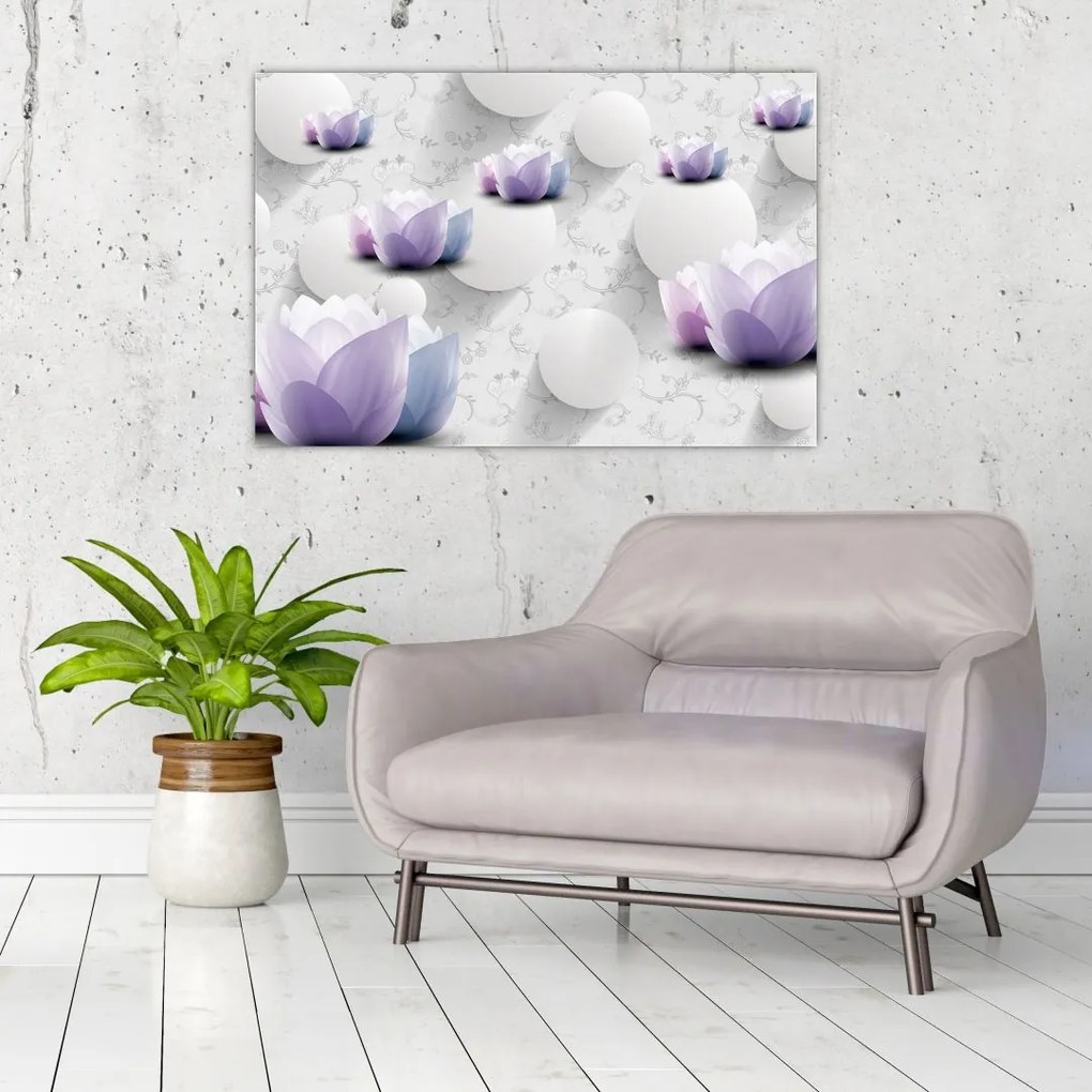 Tablou cu flori (90x60 cm)