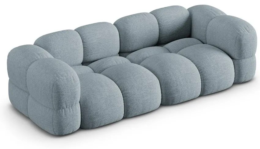 Canapea albastru-deschis 250 cm Loretto – Cosmopolitan Design