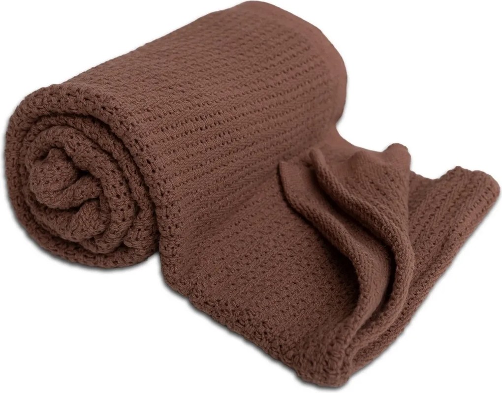 Pătură pentru copii Babymatex Lili mokka, 75 x 100cm