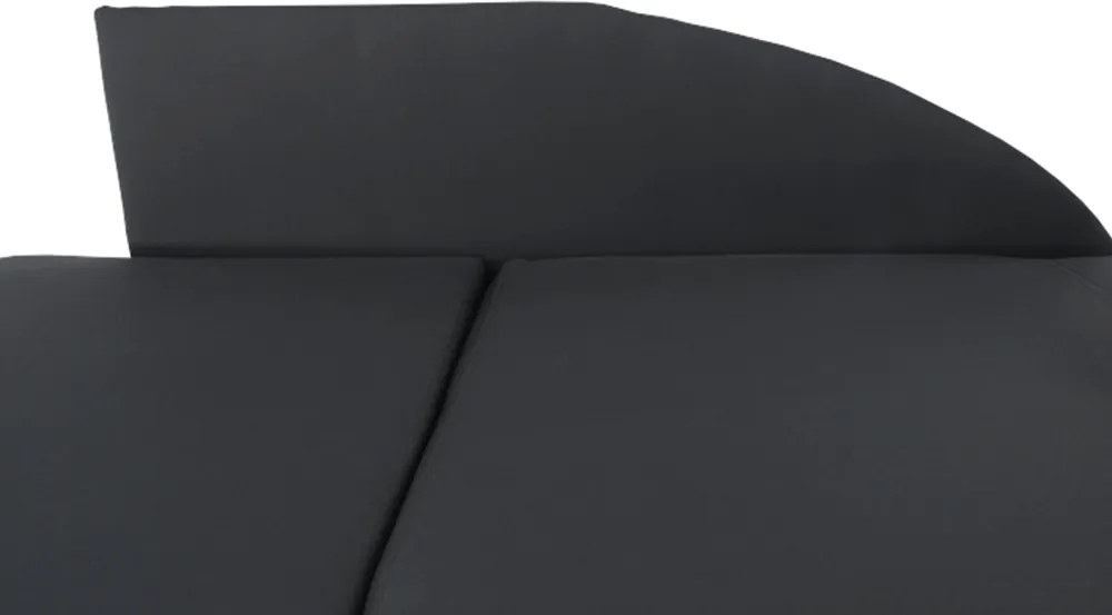 Canapea extensibilă, material textil gri-negru, stânga, LAUREL