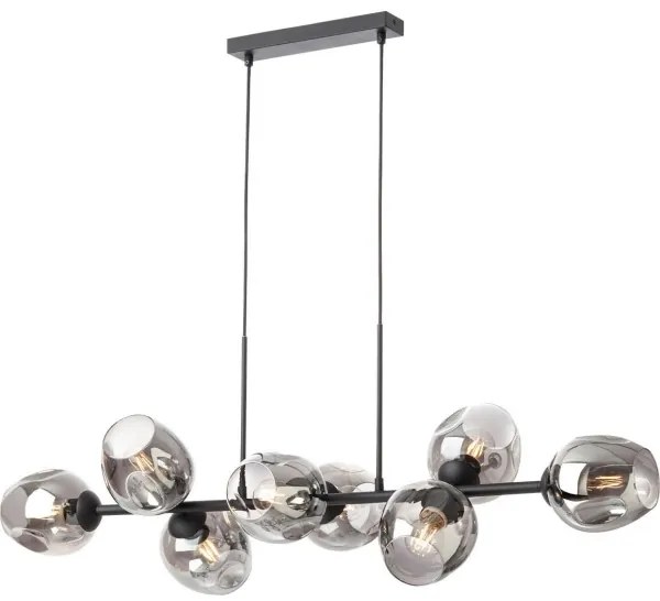 Abajur de rezervă pentru lampă, lustră Redo PIERCE d. 15 cm negru/fumuriu