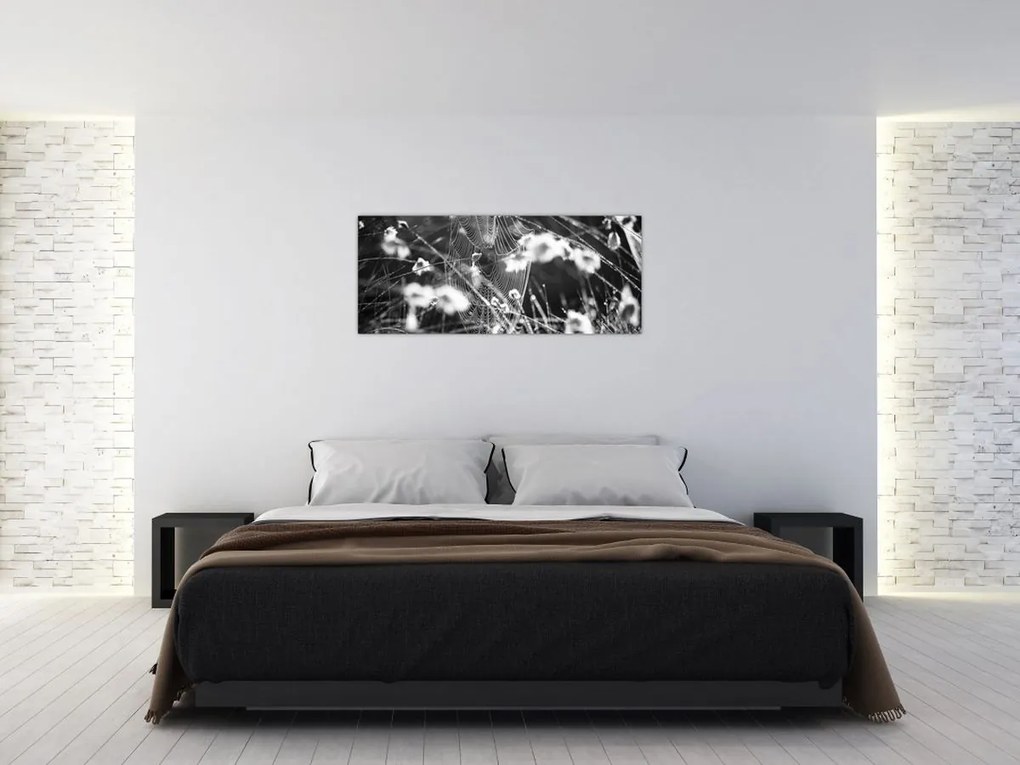 Tablou - Pânza de păianjen în pajiște (120x50 cm)