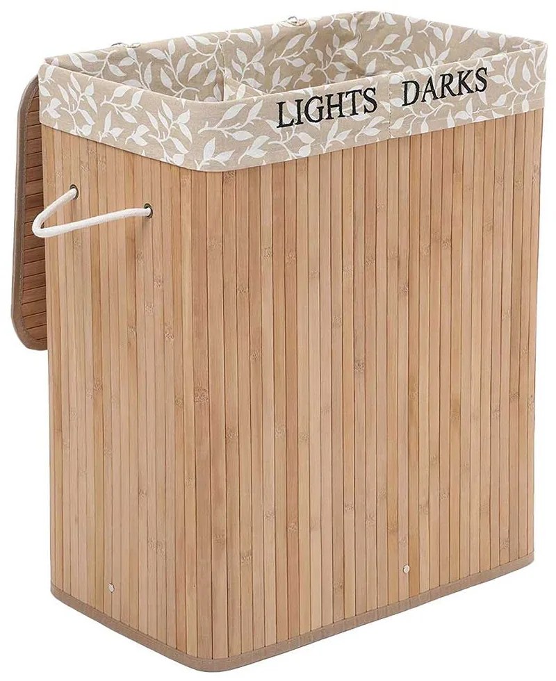 COS DE RUFE DIN BAMBUS APOLO, 52X32X62.5 CM, CAPTUSEALA LAVABILA DIN BUMBAC, NATUR