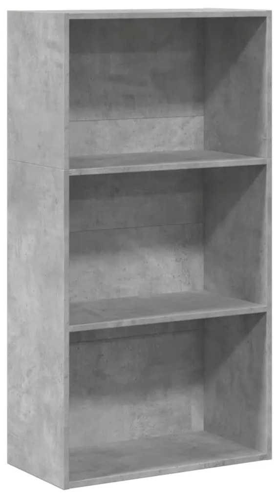 857902 vidaXL Bibliotecă, gri beton, 60x30x114 cm, lemn prelucrat