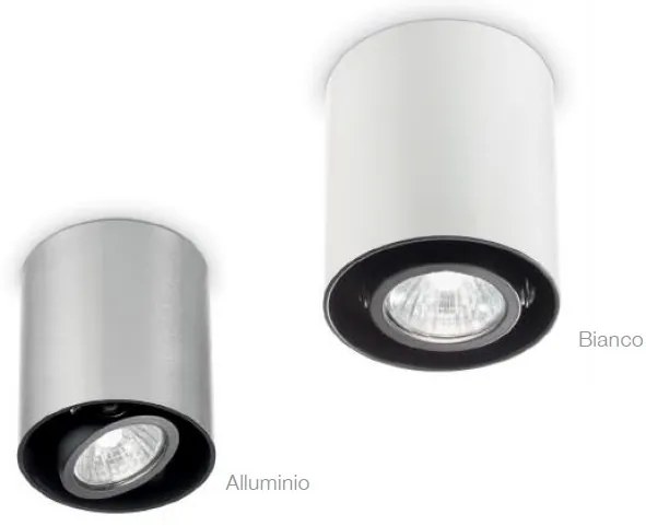 Plafoniera, Spot aplicat diametru 9cm, MOOD PL1 SMALL ROUND BIANCO 140841