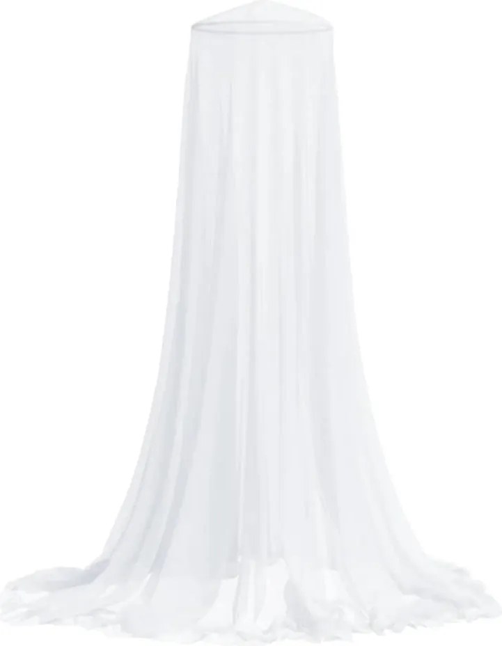 vidaXL Plasa de tantari pentru pat 220 ochiuri alb 56x56x220 cm