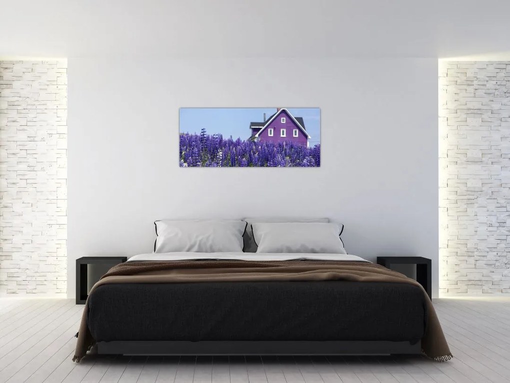 Tablou cu câmp de lavanda (120x50 cm)