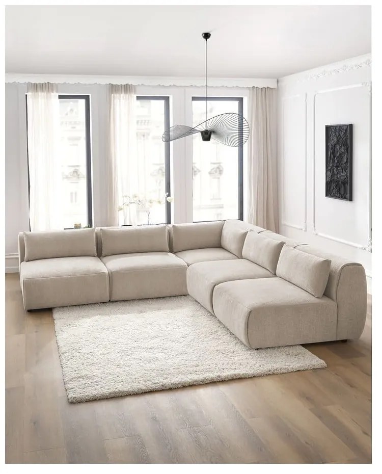 Colțar bej (cu colțar variabil) Jeanne – Bobochic Paris