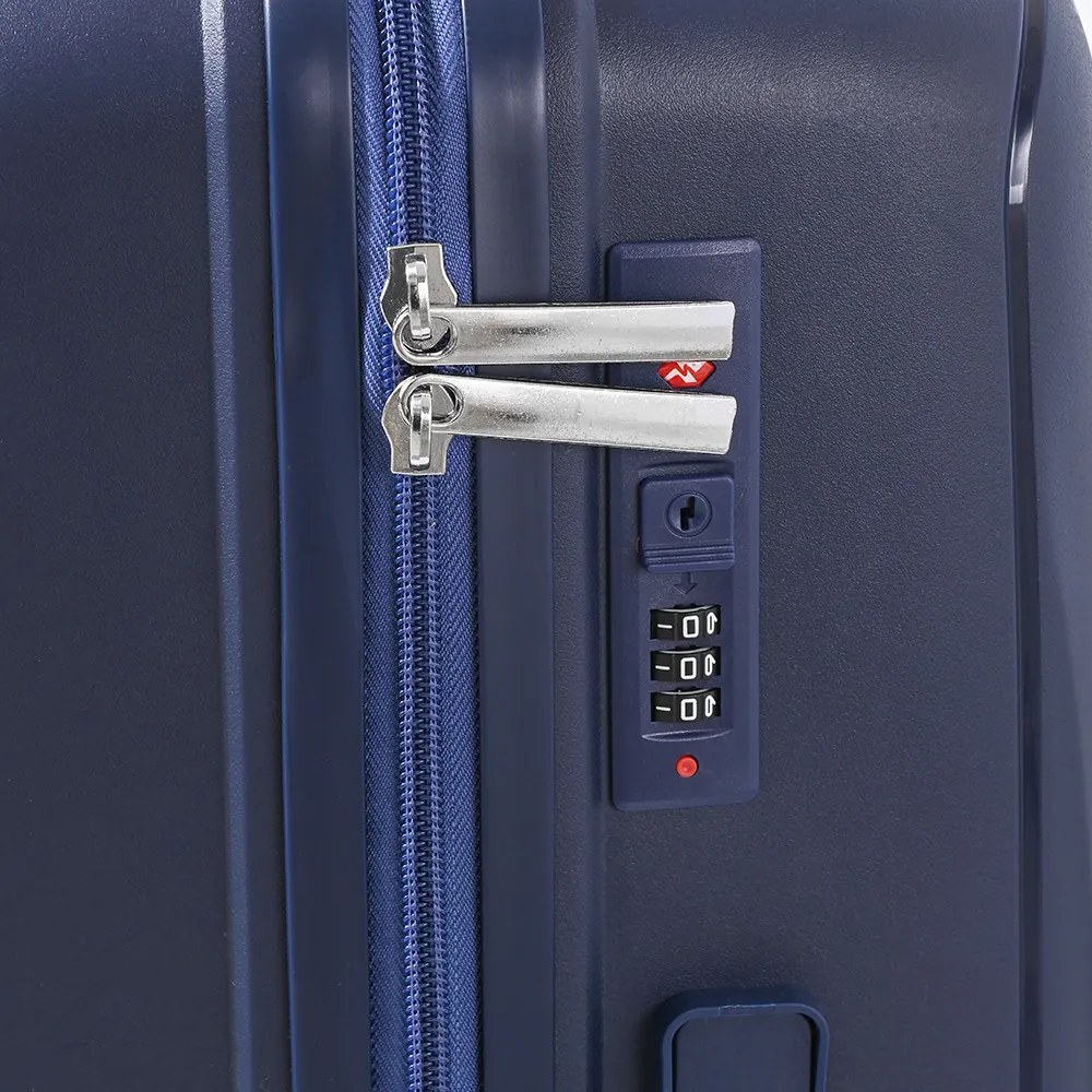 Valiză medie Travelux Endure cu hardtop 42x65x24 cm albastru închis