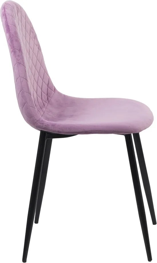Scaun de bucatarie din catifea BUC 237X mov
