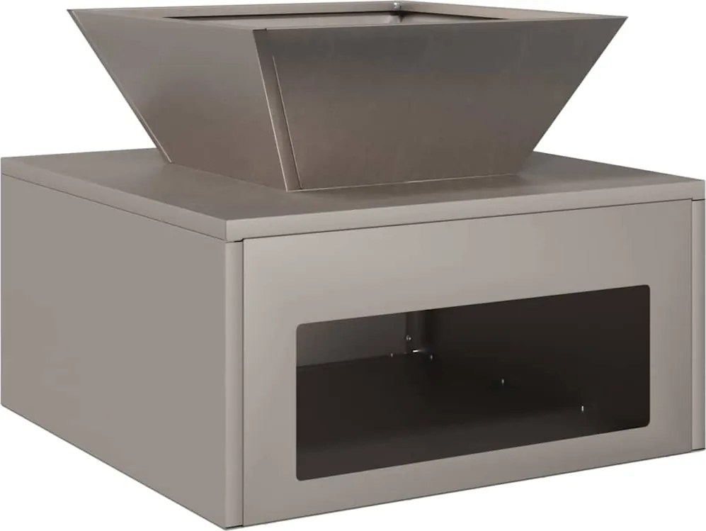 vidaXL Cuptor de foc Ruginit 50 x 50 x 40 cm