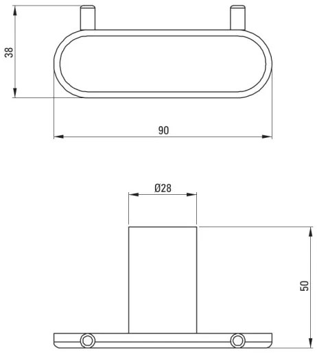 Deante ADR_N121 - cârlig de perete ROUND, negru