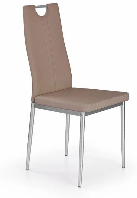 Scaun K202 piele ecologica cappucino