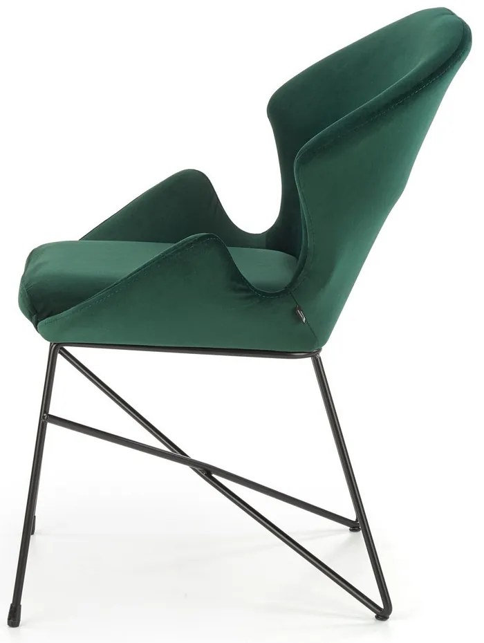 Scaun de bucaterie Lyris, verde/negru
