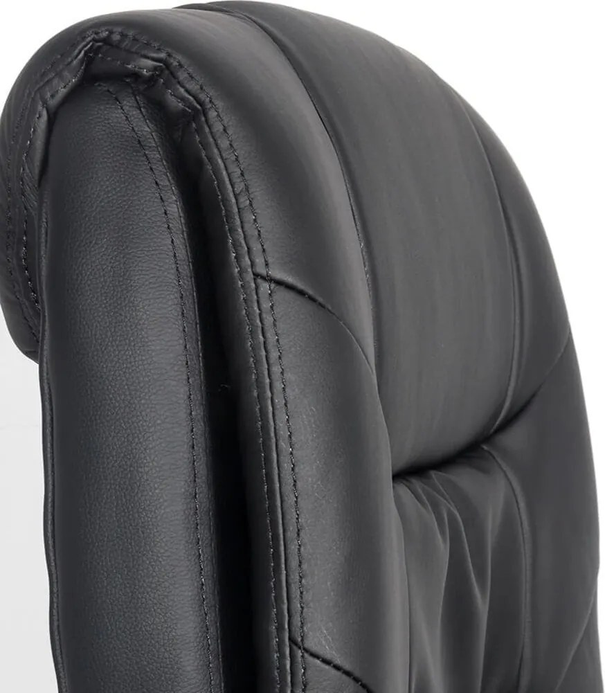 Scaun directorial piele ecologica OFF 315 negru