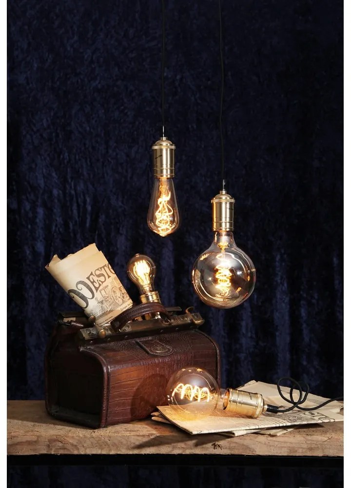 Bec cu filament E27, cu lumină albă caldă cu intensitate reglabilă 3 W Spiral Filament – Star Trading