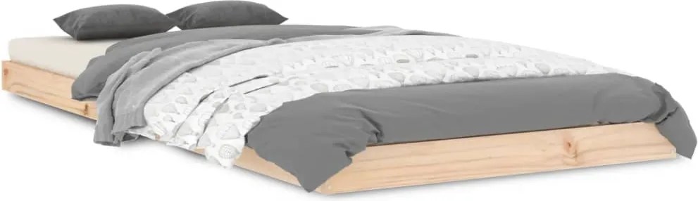 vidaXL Cadru de pat, 90x200 cm, lemn masiv de pin