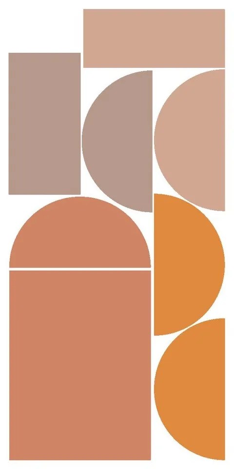 Autocolant pentru perete 90x185 cm Abstract Sunset – Ambiance