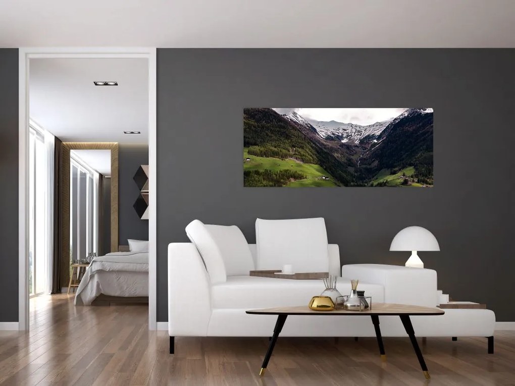 Tablou - Valea la poalele munților (120x50 cm)