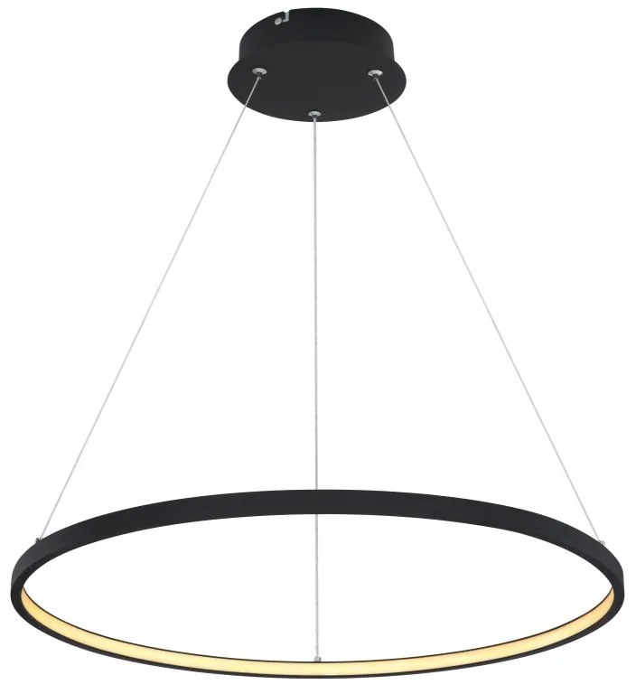 Lustra LED suspendata design modern circular RALPH 29W negru